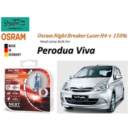 Osram Night Breaker Laser H4 +150% Brightness Xenon Bulb For Perodua Viva