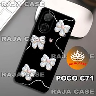 Rc4/Softase rubber poco C71 - Ribbon Motif - Case poco C71 - Casing poco C71 - Silicone poco C71 coo