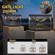 B0164/B0165/B0166 3000K/E27 STONE GREY STAINLESS STEEL OUTDOOR GATE LIGHT -Lightroom Gallery