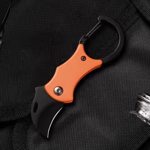 Mini folding claw knife / folding karambit, convenient box-opening knife for packages, keychain camp