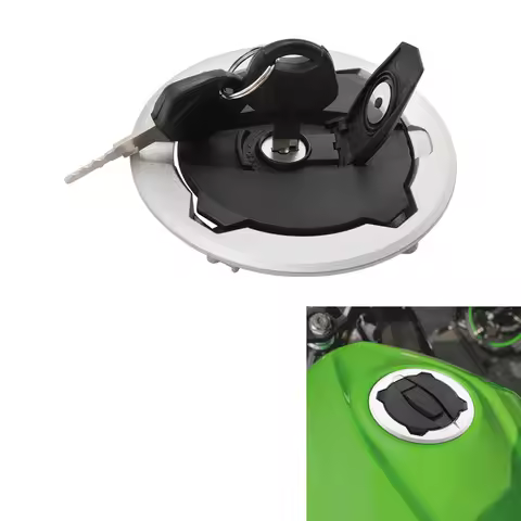 Fuel Gas Tank Cap Keys For Kawasaki Ninja ZX-4RR 2023 VERSYS 650 2022 ZX-10RR 2021 KLX230/KLX230 R/K