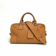 LOEWE Amazona29Bag棕色牛皮銀扣