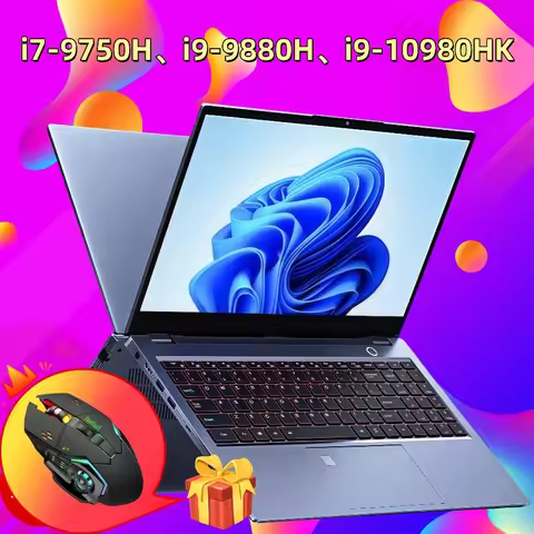 15.6" intel core i7-1355U gaming laptops portable notbook computer pc 32GB DDR4 512G 1TB IPS WiFi Ba