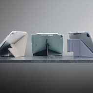 【適配2026最新】iPad Air/Pro Facet全方位支架透明保護套-筆槽