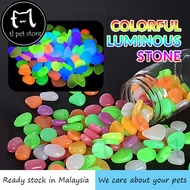 10pcs/pack Artificial Colorful Luminous Stone Landscaping Aquarium Decoration Pebble Stone Glow in t