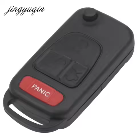 jingyuqin Flip Fold Key Shell For Mercedes for Benz ML320 ML55 AMG C230 ML350 S500 SL600 3 +Panic 4 