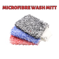 Premium Car Wash Mitt Microfibre Anti Scratch Anti Swirl Mark Washpad Wash Glove Sarung Tangan Basuh