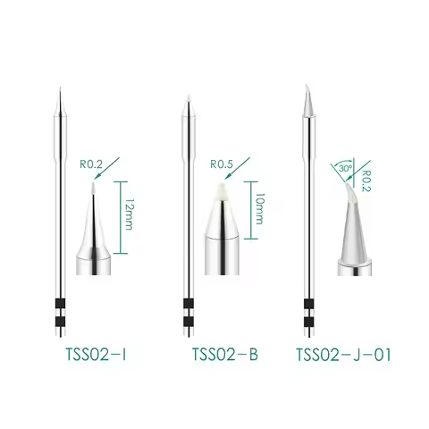 Original QUICK TS1200A Lead Free Soldering Iron Tip Welding Pen Tool TSS02-SK I 0.8C 1C J K 1.2D 3.2