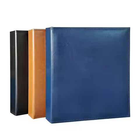 A4 PU Leather Binder Photocard Photo Album Coin Stamp Paper Money Collection Book File Document Bind
