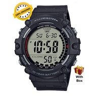 (Men) 100% ORIGINAL CASIO AE-1500WH-1AVDF Dual Time Digital Resin Strap Men Watch