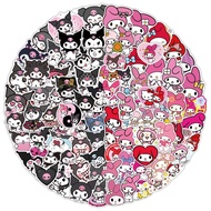 100Pcs Kuromi and My Melody Stickers Pack Kawaii Cartoon Characters Stickers for Kid Cute Waterproof