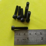HITAM L STEEL BOLT M5 X 25 LENGTH 2.5CM / M5 BOLT / 8 KEY BOLT L4 / L 4 FULL DRAT / L BOLT M5