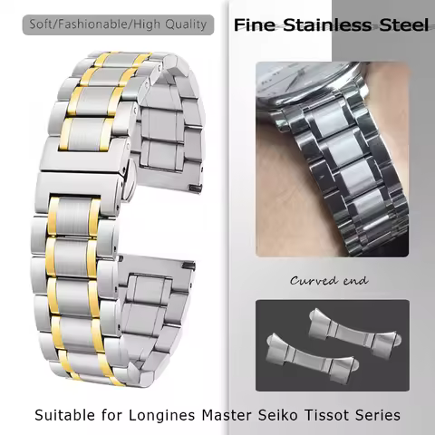 19mm 20mm 21mm 22mm Stainless Steel Watch Strap for SEIKO SKX Longines Master Tissot MIDO Certina Ro