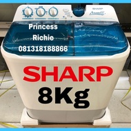 Sharp mesin cuci 8Kg EST-85CR .