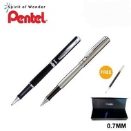 Pentel Sterling Gel Roller Gel Pen - 0.7mm Black Energel Ink Signature Pen K600-A Silver Body or K611A-A Black Body