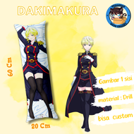 dakimakura anime Tenka Izumo / guling ukuran 20x60 cm anime Tenka Izumo gambar 1 sisi bisa custom