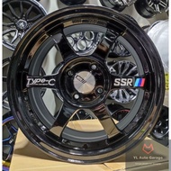 Enkei SSR Type-C [Black &amp; Gun Metal] Sport Rim 15x7JJ ET38 (4x100)