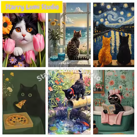 DIY Personalized Cute Animal Photo Custom Diamond Painting, Adult Beginner 5D Diamond Painting, DIY 