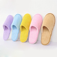 Coral Velvet Thickened Non-slip Slippers Men Women Home Hotel Non-Disposable Slides Travel Portable Slippers Party Slippers