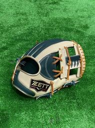 棒球世界全新ZETT PROSTATUS 進口軟式訂製金標棒球野手手套工字檔今宮樣式BRGB5296TW