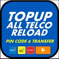 TNG PIN Instant / U Mobile / DiGi /Celcom/Maxis Hotlink / Reload pin code MY Touch n Go Pin And Top-