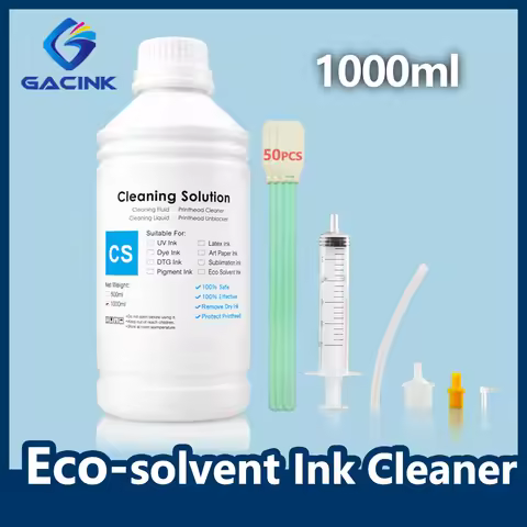 1000ML ECO-Solvent Ink Cleaning Solution Cleaner Liquid For ECO-Solvent Ink Printhead Clean For Epso