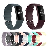 Sport Bracelet Watchband For Fitbit Charge 4 Wrist Strap TPU Soft Silicone Strap For Charge 3 / 4 / 3se Replacement Wristbands