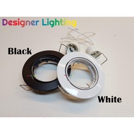 Eyeball Casing Only GU10 Lamp Holder Spotlight Recessed Eyeball Downlight Casing Ceiling Lamp(EB-1H/GU10-RD)