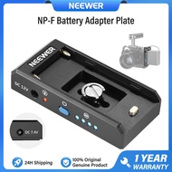 NEEWER NP-F Battery Adapter Plate With 12V/7.4V DC Output & LED Indicators PS004E