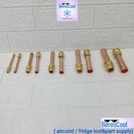 air-conditioner indoor pipe valve connector nut access valve Gas R410a R32 R22 Copper Tube Welding r