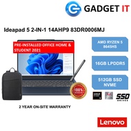 LENOVO IDEAPAD 5 2-IN-1 14AHP9 83DR0006MJ / 83DR0007MJ LAPTOP (RYZEN 5 8645HS,16GB,512GB SSD,14"WUXG