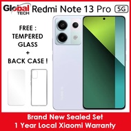 Xiaomi Redmi Note 13 Pro 5G 256GB Rom + 8GB Ram / 1 Year Local Xiaomi Warranty /  Global Version (FREE : TEMPERED GLASS + BACK CASE)