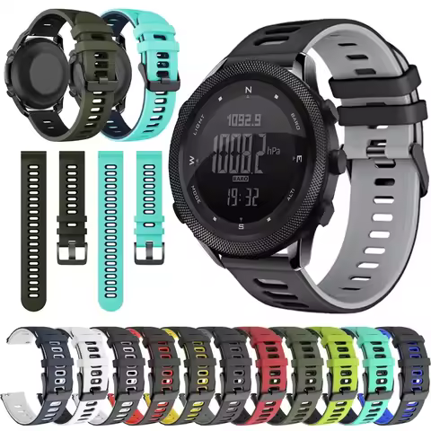 Sports Silicone Strap For NORTH EDGE APACHE-46 SmartWatch Swim Soft Watchband 22mm For NORTH EDGE AP