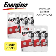 ENERGIZER BATTERY A76/LR44 2PCS Bundle (6 Sets)