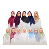 Mekar Sulam Chiffon Heavy Shawl Sulam klasik 180x70cm 4 Edge Embordiery / Sulam Viral Veil 4 Edge