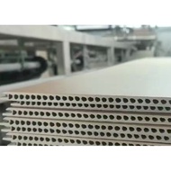 Panel Dinding Bersepadu Plastik Batu Panel Hiasan Kalis Air Dalaman Panel Dinding Gentian Kayu Buluh