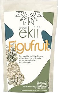 Green Ekii Figufruit - Flaxseed-Based Powder Mix with Chia Seeds, Artichoke, Aubergine, Spirulina and Pineapple