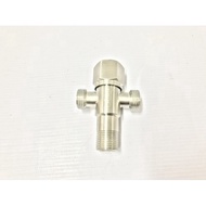 Two Way Stop Angle Valve Paip Air Dua Hala Dapur Tandas Deco Modern Hos Bidet Rumah Stainless Steel 