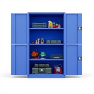 Sturdy Duty Metal Storage Cabinet Lockable Tool Organizer Adjustable Shelves Suitable for Garage Wor