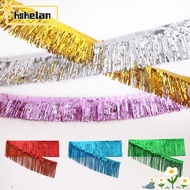 HSHELPH Foil Fringe Garland, Foil Shiny Metallic Tinsel Fringe Garland,  Tear Resistant Lightweight 