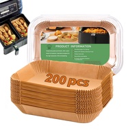 [Nice]  Disposable Parchment Paper Liners for Air Fryer with Dz201 Air Fryer 200pcs Disposable Air F