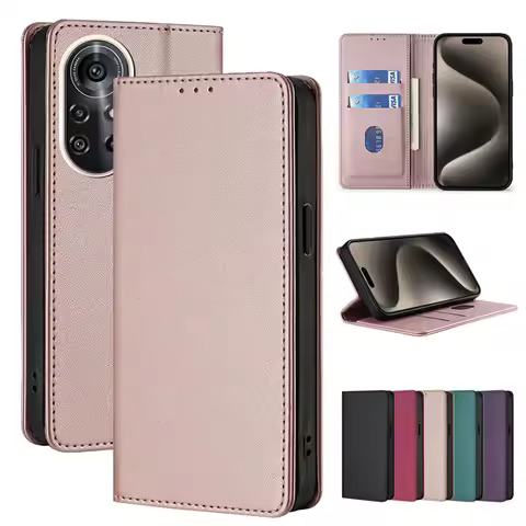 PU Leather Wallet Case For Huawei Nova 9 8i 7i 6 5T 5i 5z 4E 3E 3i 2 Lite SE Pro Plus 4G 5G Flip Pro