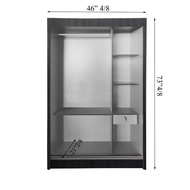 4ft & 5ft Sliding Door Wardrobe / 4 kaki & 5 kaki Almari Baju Gelongsor