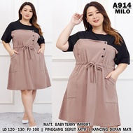 Lnl - Dress Anisa JUMBO 3XL BIG SIZE UK Fit L To XXXL LD 120-130cm PJ 100cm PREMIUM QUALITY