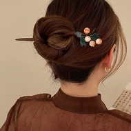 Retro Wooden Hair Sticks Elegant Fruit Hair Chopsticks Chinese Style Headwear Hair Clips Hairpins Hanfu Hair Accessories