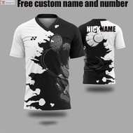 [Edward](Free custom name and number)NEW ! YONEX FULL SUBLIMATION TSHIRTS badminton Jersey t shirt f