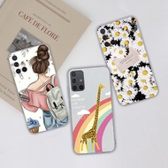 Case For Samsung Galaxy A71 5G SM-A716F Soft TPU Case Daisy Girl Giraffe Printed Silicon Cover Samsu