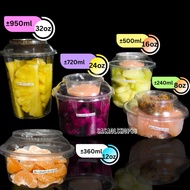 8oz - 32oz Fruit Rujak Inner Cup (10pcs) Food Container