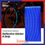 Bicycle Wheel Sticker Bicycle Wheel Reflective Sticker 8 Strip - A-0001