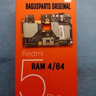 MESIN MOTHERBOARD NORMAL TESTED XIAOMI REDMI 5 PLUS RAM 4/64 ORIGINAL